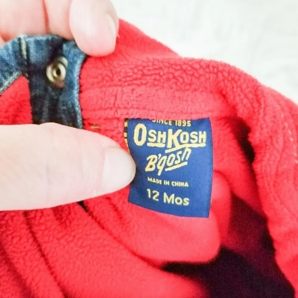 Oshkosh bgosh overalls lined with fleece